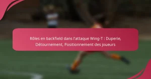 Rôles en backfield dans l’attaque Wing-T : Duperie, Détournement, Positionnement des joueurs